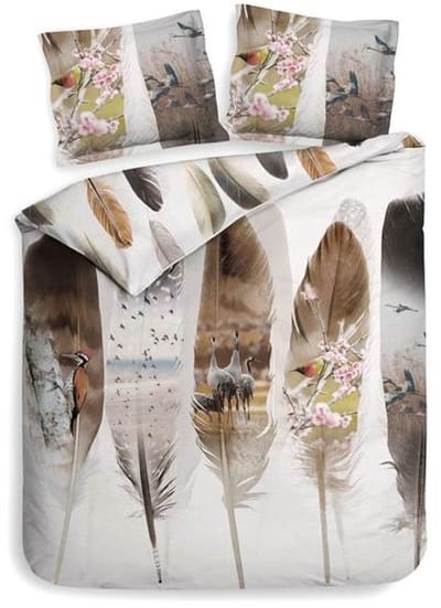 Heckett & Lane Loza Dekbedovertrek - Tweepersoons - 200x200/220 cm - Root Brown
