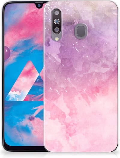 Hoesje maken Samsung Galaxy M30 Pink Purple Paint