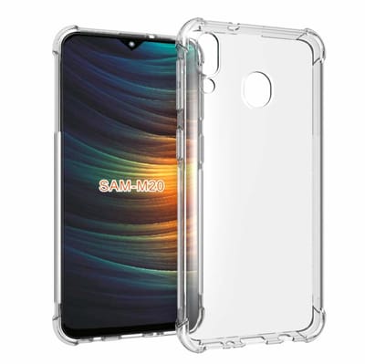 Ntech Hoesje Geschikt Voor Samsung Galaxy M20 Anti Shock Back hoesje