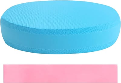 Unyqoos® Ovale Blauwe Balanspad voor Pilates en Fysiotherapie met Antislip Eigenschappen