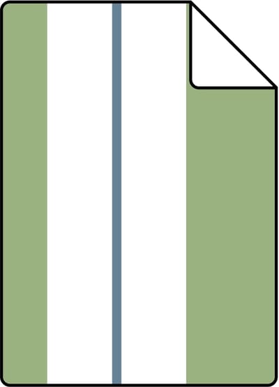Proefstaal ESTAhome behang strepen groen en blauw - 26.5 x 21 cm - 131677-S