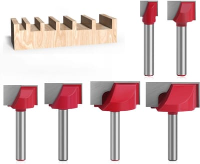 Dailygoods - Freesset - Houtbewerking - 6-delige set - 6mm Schacht - Snijdiameter 10-32mm - Precisie en veelzijdigheid - Geschikt voor zowel hobbyiste