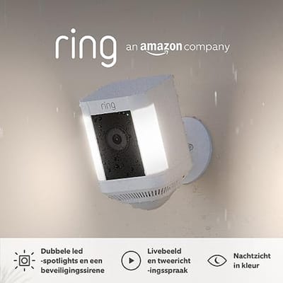 Spotlight Camera Plus - 1080p HD beveiligingscamera met tweerichtingsspraak, kleurennachtzicht en LED-verlichting