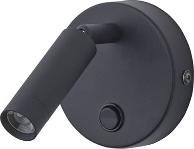 Licht-Erlebnisse - Pasa - LED - Opbouwspot - 4000K - 270lm - van - Metaal - in - Zwart