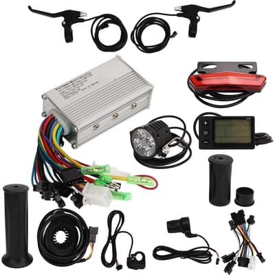 24‑48V 250W 350W Elektrische Fiets Conversie Kit Elektrische Fiets Controller met Paneel Gashendel voor Elektrische Fietsen gray