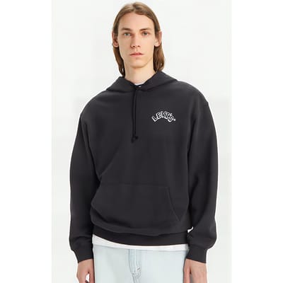 Levi's Relaxed Jeans Hoodie Black Maat: S | Hoodies Outlet | Heren | Zwart