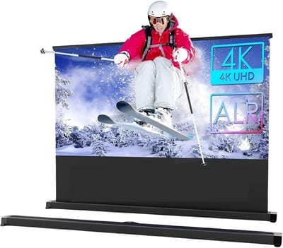 Projectiescherm - Draagbaar scherm - Thuisbioscoop - Opvouwbaar standaard - 50 inch