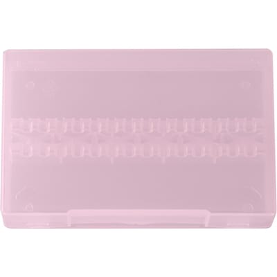 14 Gaten Professionele Nail Art Polijsten Slijpen Boorhouder Display Opbergdoos Roze roze