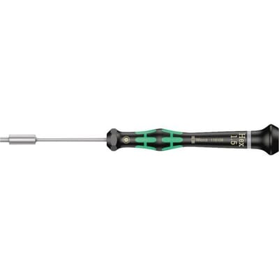 Wera 2069 Dopschroevendraaier Elektronica en fijnmechanica Sleutelbreedte (metrisch): 1.5 mm Koplengte: 60 mm