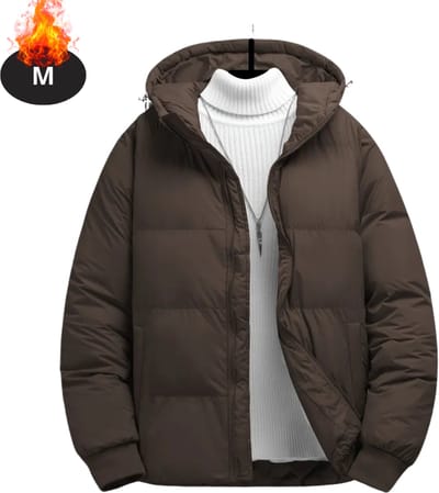 Livano Winterjas - Parka - Heren - Winter - Jas - Volwassen - Stijlvol - Koffie - M