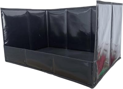 Hondentoilet Draagbaar - Opvouwbaar Plasbak - Hygiënisch Binnen - Hoge Morswanden - 57 x 38.6 cm - Zwart