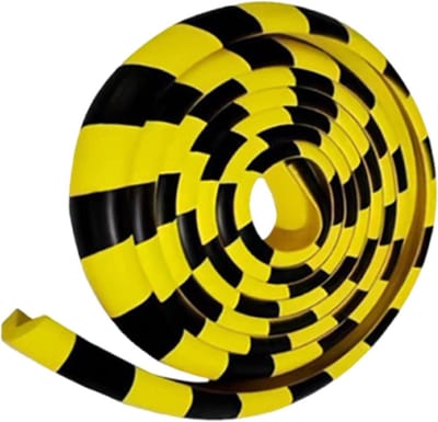 Muurhoek Beschermers - L-vormige Bumpers - Schade Voorkomen - Zelfklevende Rubber - 5 meter - Zwart