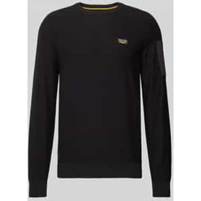 Gebreide pullover met labeldetail
