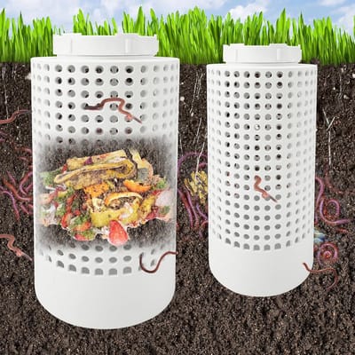 Compostbak voor verhoogde tuinbedden - Duurzame wormboerderij voor groenten