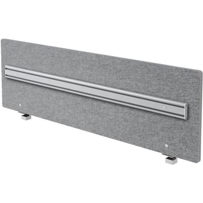 hjh OFFICE PRO ARO 16 Akoestische verdeler + Orga-rail - gemêleerd grijs - 160 cm