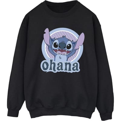 Disney Dames/Dames Lilo And Stitch Ohana Cirkel Sweatshirt (Zwart)