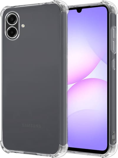 Hoesje - Geschikt voor Samsung Galaxy A07 - Sterk & Shockproof - Siliconen Case - Back Cover - Telefoon Hoes Shock Proof - Transparant