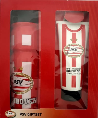 PSV giftset Bidon + hair & body douchegel