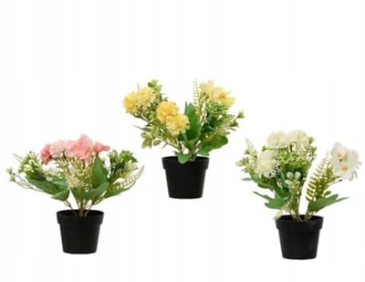 Kaemingk - Kunstplant in Pot - 24x18 cm - Mix Kleur - Decoratief