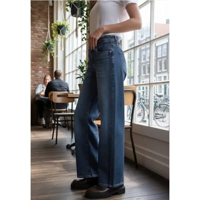 Wide Legs jeans met detail