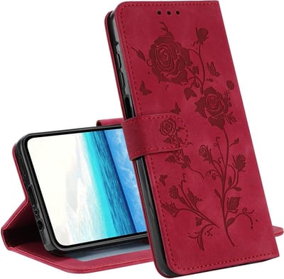 Wallet Case voor Samsung A16 - Roze Patroon Flip Case met Kaartsleuven, Magnetische Sluiting en Schokbestendige Bescherming