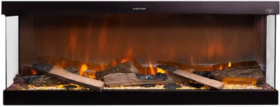 Xaralyn Levico 120 elektrische inbouwhaard - 3 zijdige inbouwhaard met verwarming - 1400 Watt - afstandsbediening