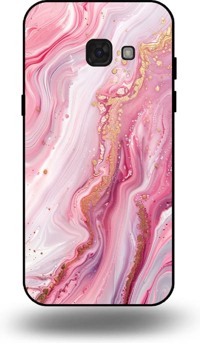 Smartphonica Telefoonhoesje geschikt voor Samsung Galaxy A5 2017 met marmer opdruk - TPU backcover case marble design - Roze geschikt voor Samsung Galaxy A5 2017