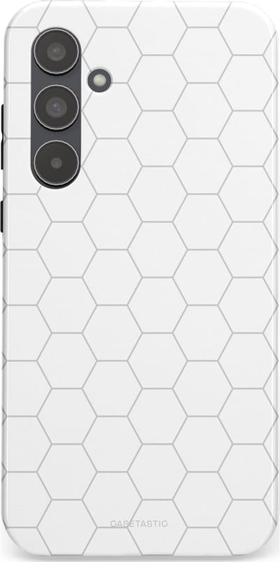 Casetastic Hoesje Geschikt voor Samsung A55 - Stijlvolle Beschermende Duo-layer Case - Zilverraat