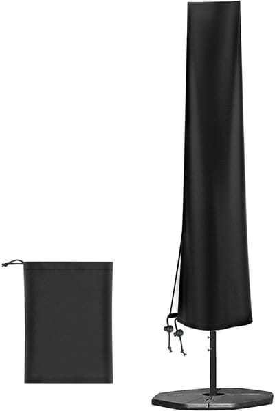 CRLYN® Parasolhoes voor Zweefparasol - Parasol hoes Staande Parasol - Zwart