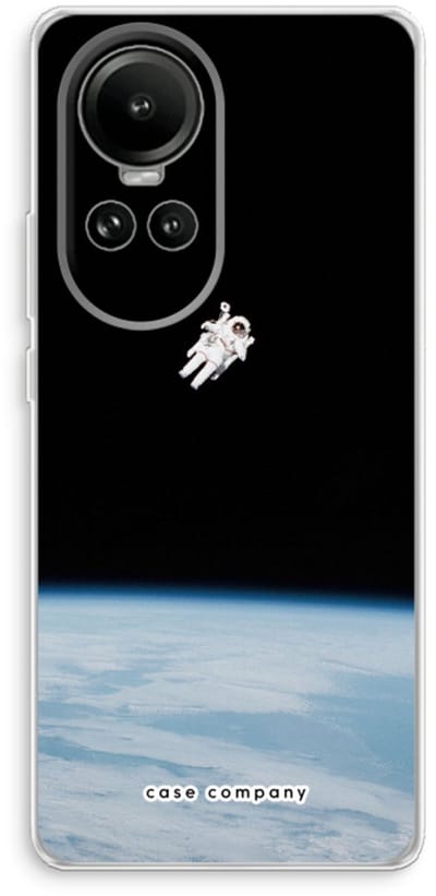 Case Company® - Hoesje geschikt voor Oppo Reno 10 hoesje - Alone in Space - Soft Cover Telefoonhoesje - Bescherming aan alle Kanten en Schermrand