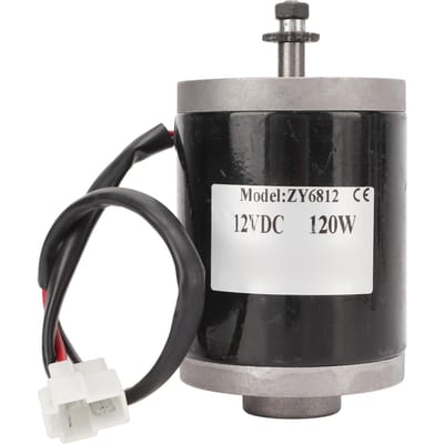 12V 120W Borstelmotor Hoge Snelheid Kleine Borstelmotor met Remschijf voor Elektrische Scooters gray