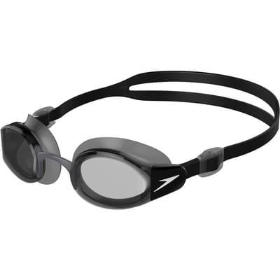 Speedo Heren Mariner Pro 2024 zwembril (Zwart/Wit)