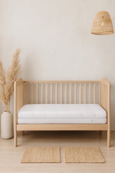 Baby Matras Box - 75x95 - Koudschuim HR+ - Ventilerend - 10cm - Anti-allergisch - Wasbare hoes - Baby Peuter Kleuter- Gemiddeld Hardheid