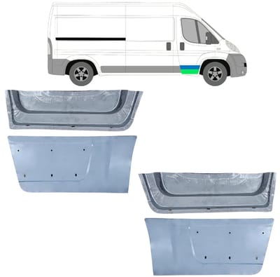 Binnen + buiten reparatiepaneel voor deur voor Fiat Ducato 2006-2025 / Set