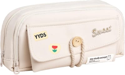 Pennenetui Grote Inhoud - Etui Pennen - School Kantoor - Slijtvast Canvas Materiaal - 30 x 20 x 1 cm