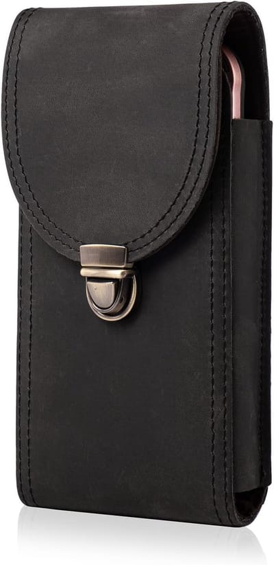 Crocodillenpatroon leren telefoonholster voor smartphones, tailleband tas voor iPhone en Samsung Galaxy