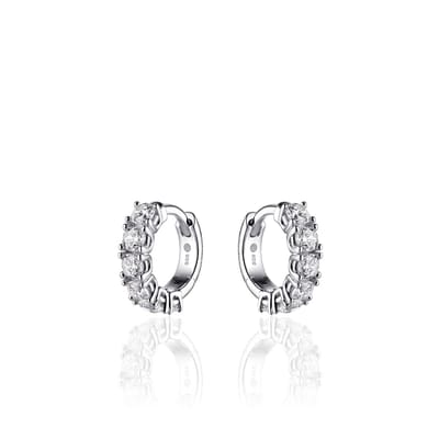 Infinitois Oorsieraden I02E001 - Gerhodineerd sterling zilver