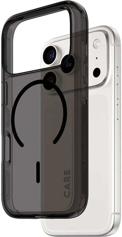 CARE by PanzerGlass Flagship Case Urban Explorer Smokey w. Black MagSafe iPhone 17 Pro