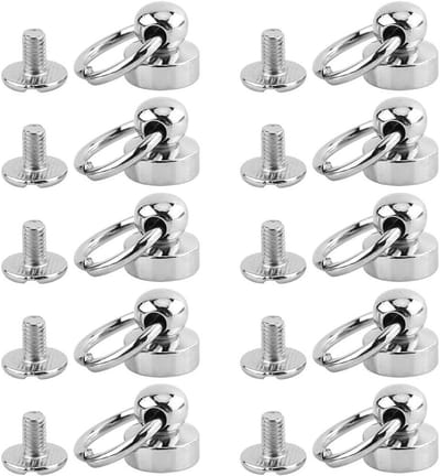 Druk/klinknagels 9 mm rond - 10 stuks - knutselen - leer - telefoonhoes - decoratie