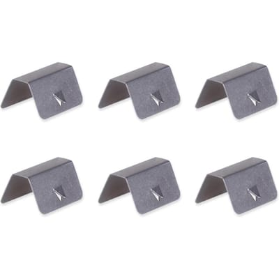 Auto Regen Wenkbrauw Clips Kanaal Wind Regen Deflectors Montage Clips Vervangingen Voor HEKO G3 6pcs gray