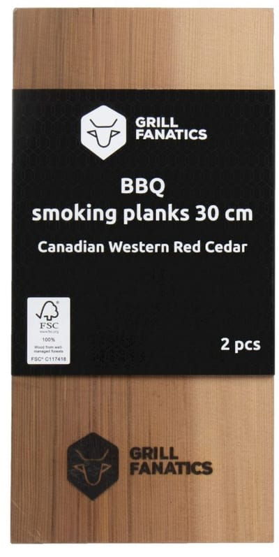 Grill Fanatics Bbq Rookplanken - Barbecue - 30 cm 2 stuks