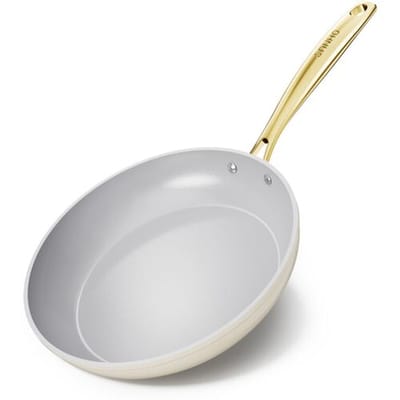 Sanho Keramieke koekenpan 26 cm   Diamant-Titanium antiaanbaklaag voor inductie   PFAS, PFOA, PTFE, lood en cadmium vrij   Voor alle kookplaten