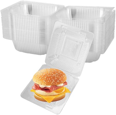 Dailygoods- Taartdozen 100pcs - Taartdozen Karton 13.5cm - Transparante Dozen - Verpakking - Opslag - Stapelbaar - Cakecontainers