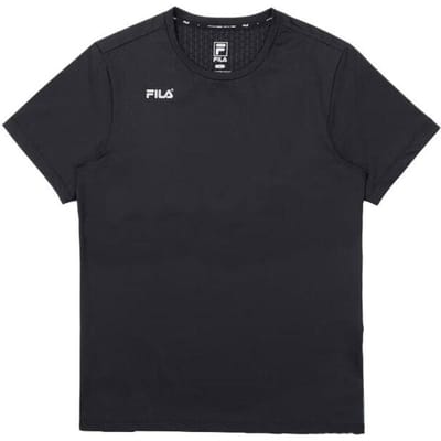 FILA Casual Sport Ronde Hals Korte Mouw Bedrukt T-shirt Unisex Tops Zwart FS2RSE2201M-BLK L black
