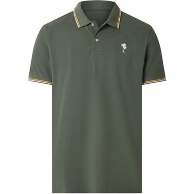 ESMARA MEN Piqué heren polo regular fit (Groen, S)