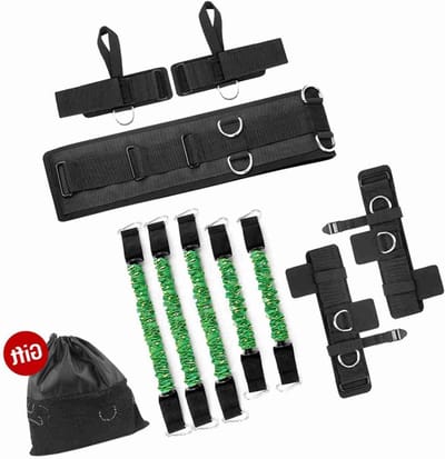 Vertical Jump Trainer voor Verbetering van Snelheid en Kracht - Leg Strength Bands Set voor Fitness en Boksen