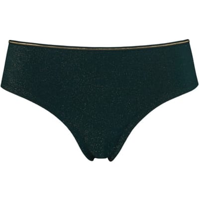 Marlies Dekkers Dame De Paris Pine Green And Gold Lurex Brazilian Briefs Size: XS | Underwear Outlet | Dames | Zwart