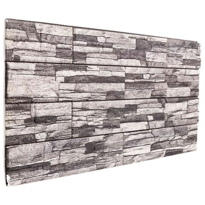 vidaXL - Wandpanelen - 10 - st - 100 - x - 50 - cm - Donkergrijs - en - lichtgrijs