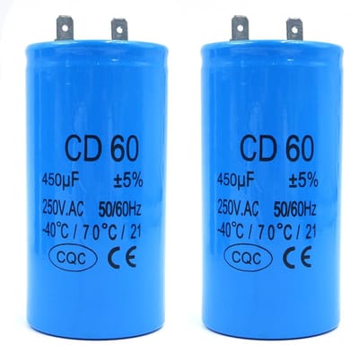 JHUBERS - Motor Start Capacitor - 450UF Capacitor voor Wasmachines - Hoogwaardige Kwaliteit - Betrouwbare Capaciteit - Efficiënte Motorprestaties -...