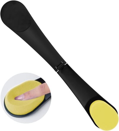 Zelfbruinende tapijt applicator, herbruikbare applicatietool,zelfbruinende tapijt applicator werkt met zelfbruinende crème, zelfbruinende tapijt applicator voor zelfbruinende lotion, mousse - Bodylotion applicator - voor - winter-geel